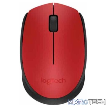 Logitech M171 Wireless Optical Ambidextrous Office Mouse  Red
